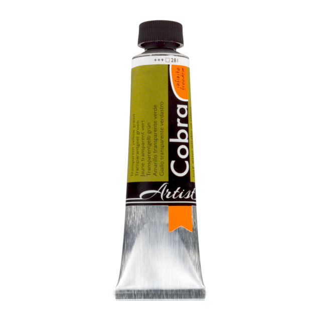 Cobra artist 40ml S3 - 281 transparant geel groen