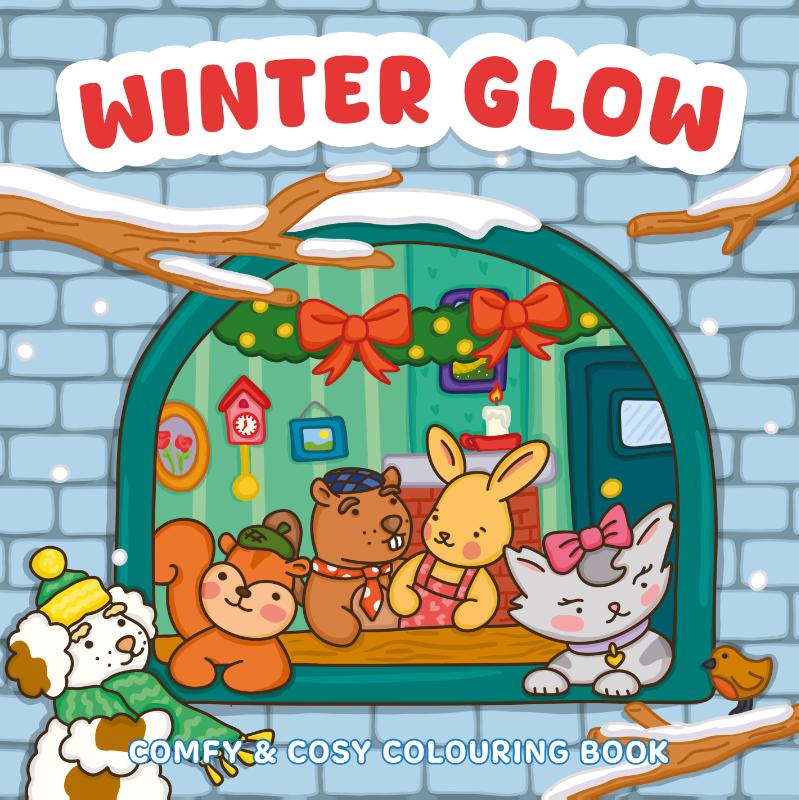 Comfy & cosy colouring book, winter glow, Eefje Halters