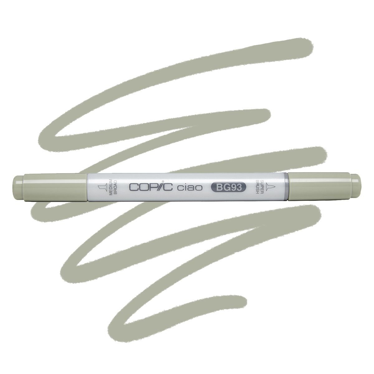 Copic marker ciao BG93 green grey
