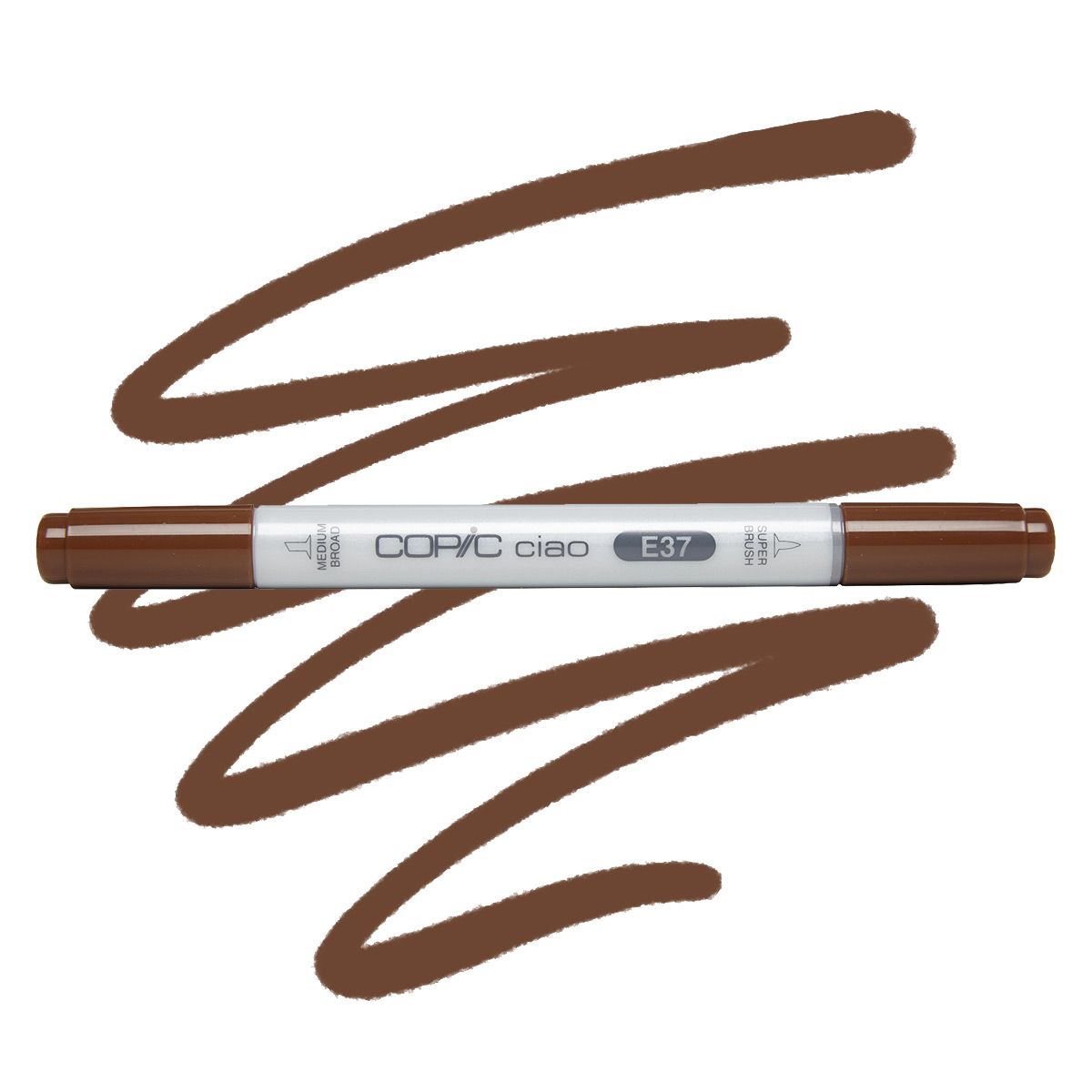 Copic marker ciao E37 sepia