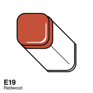 Copic marker E19 redwood