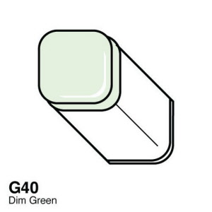 Copic marker G40 dim green