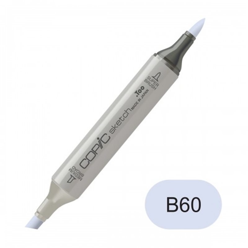 Copic sketch B60 pale blue gray