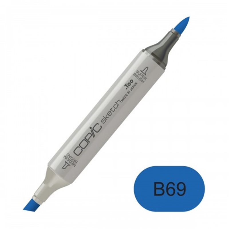 Copic sketch B69 stratospheric blue