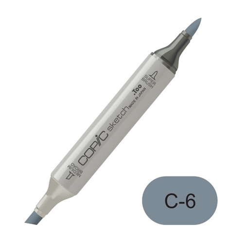 Copic sketch C6 cool gray no. 6