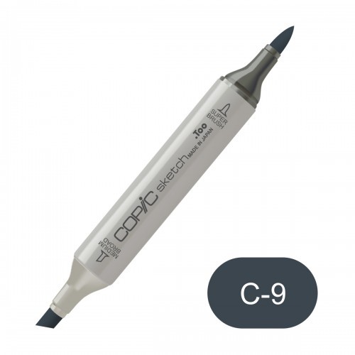 Copic sketch C9 cool gray no. 9
