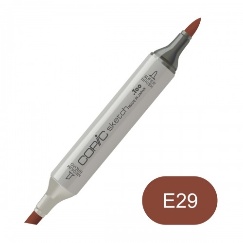 Copic sketch E29 burnt umber