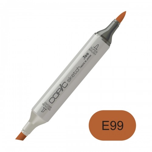 Copic sketch E99 baked clay