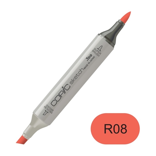 Copic sketch R08 vermilion