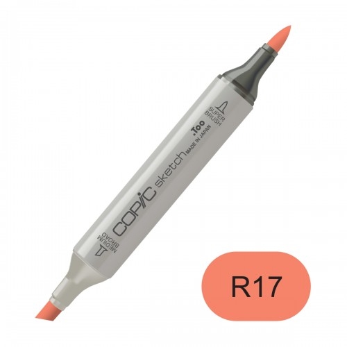 Copic sketch R17 lipstick orange