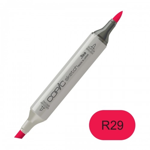 Copic sketch R29 lipstick red