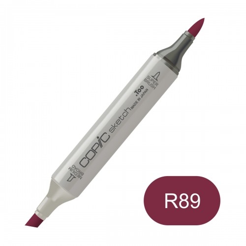 Copic sketch R89 dark red