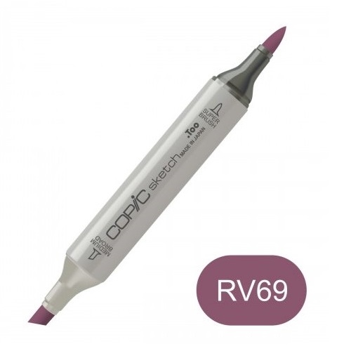 Copic sketch RV69 peony