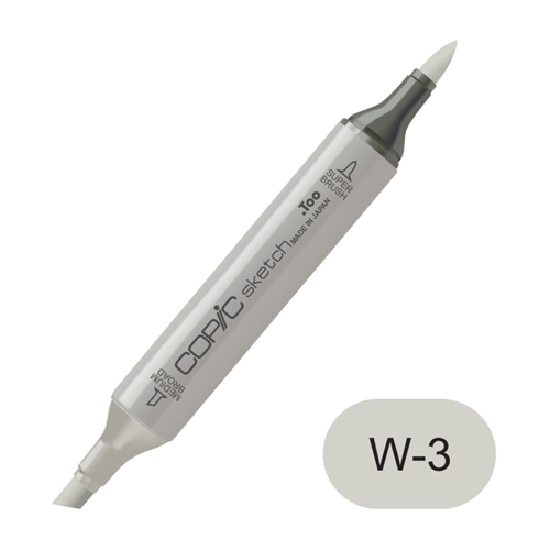 Copic sketch W3 warm gray no. 3