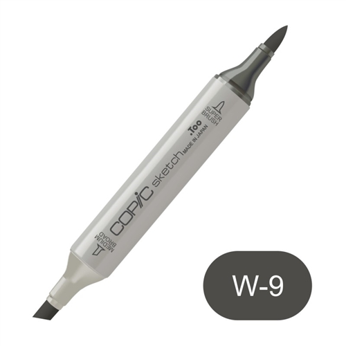 Copic sketch W9 warm gray no. 9