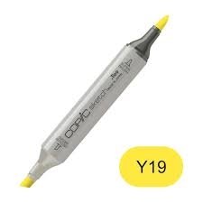 Copic sketch Y19 napoli yellow
