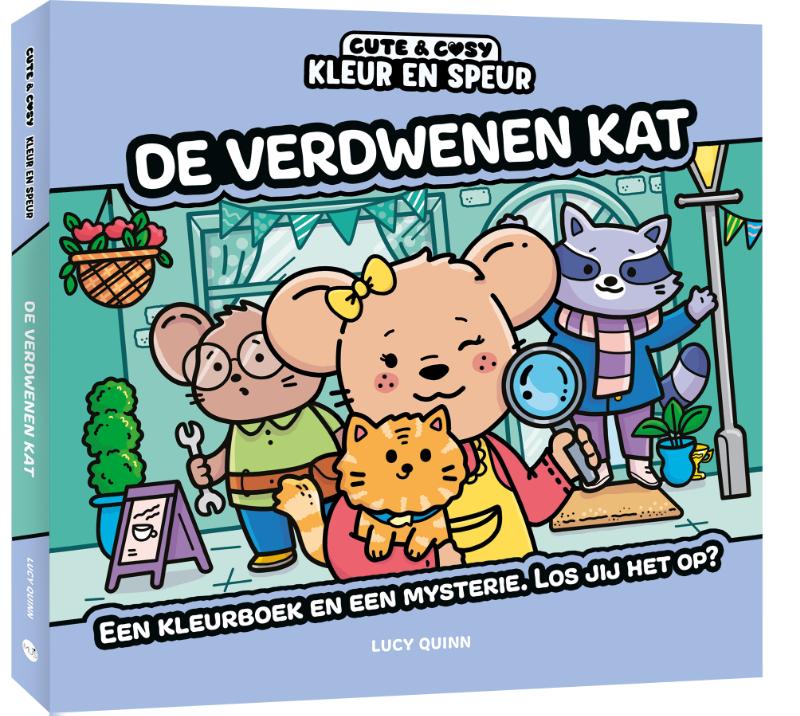 Cute & cosy - kleur en speur: De verdwenen kat