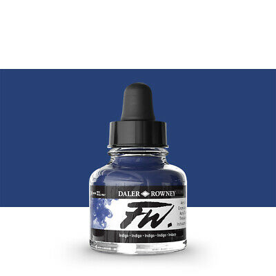 DalerRowney FW acrylic ink 127 indigo, 29,5ml