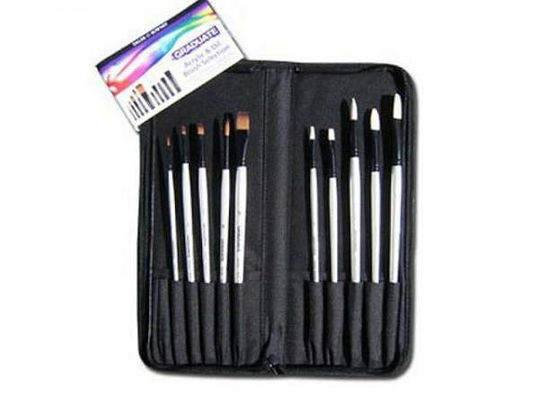 DalerRowney penselenset graduate - set 10 lange steel in etui met rits