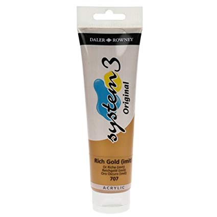 DalerRowney system3 150ml 707 rich gold