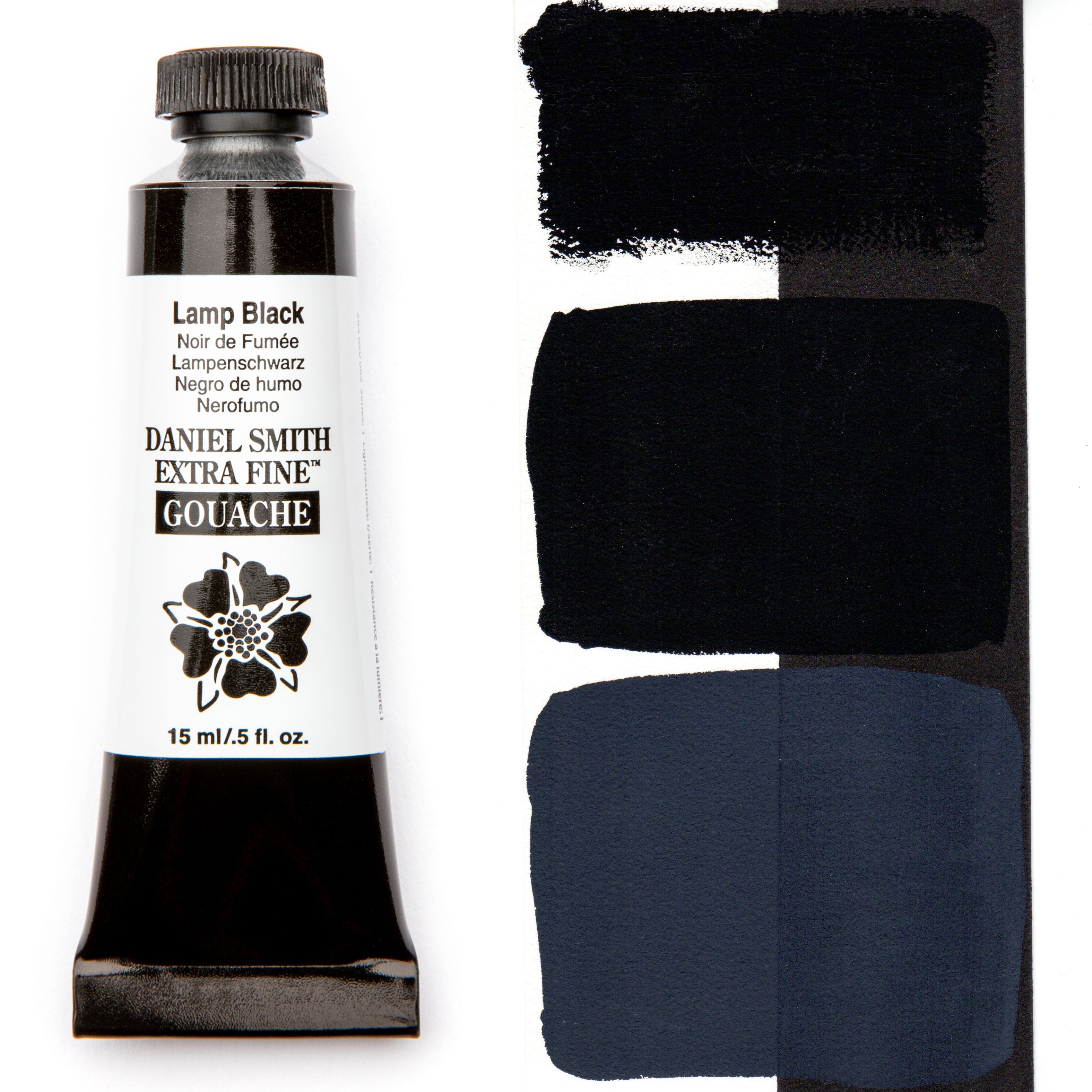 Daniel Smith extra fine gouache - s1 lamp black