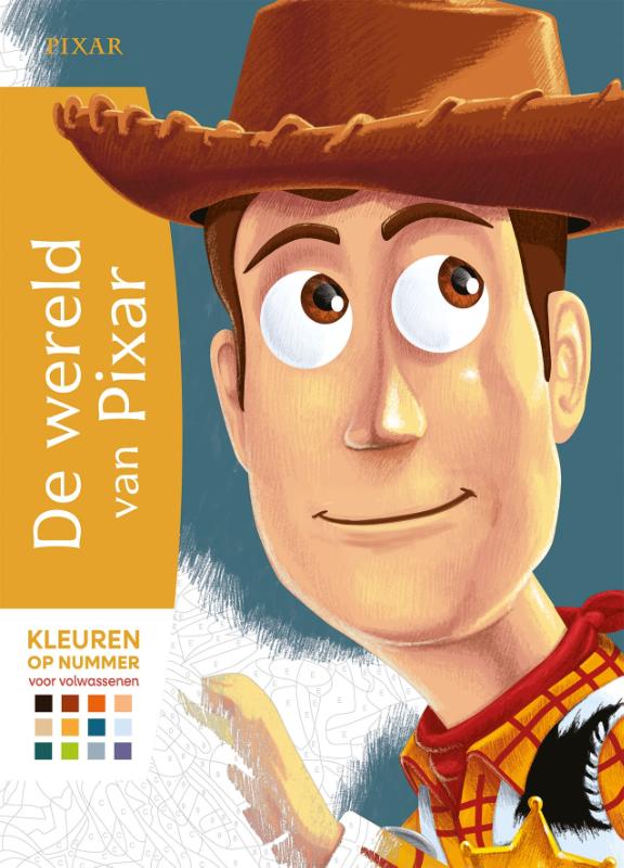 De wereld van Pixar- kleuren op nummer voor volwassenen