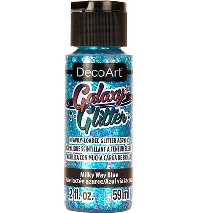 DecoArt - Galaxy Glitter Acrylverf 59ml - Milky Way Blue