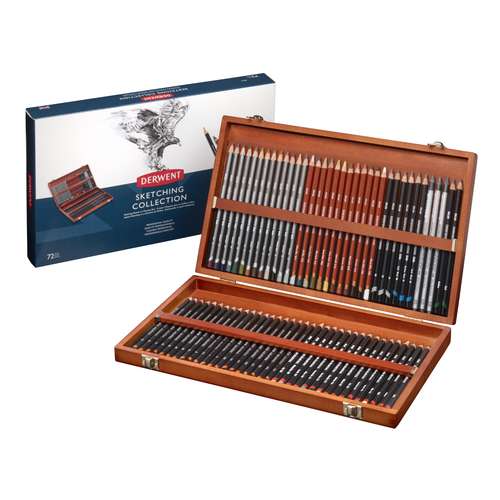 Derwent sketching collection set 72 hout