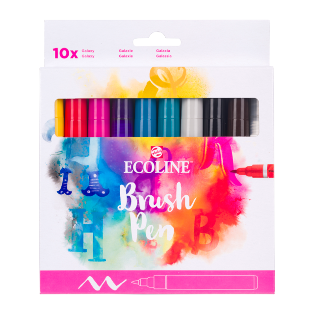 Ecoline brushpen - set 10 galaxy