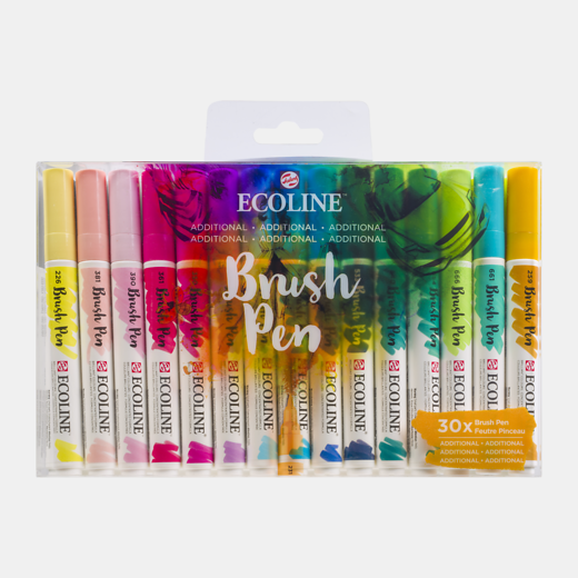 Ecoline brushpen - set 30 additional