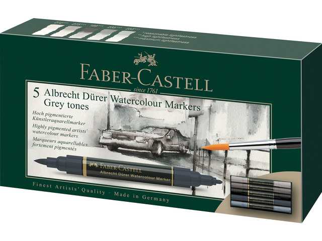 Faber-Castell Albrecht Durer brushpen - set 5 grey tones