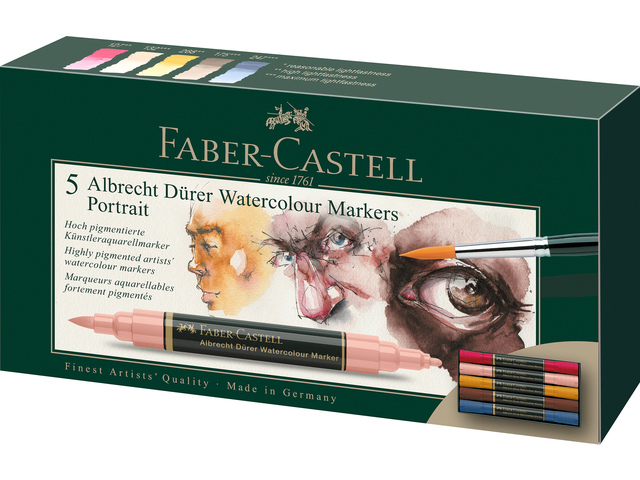 Faber-Castell Albrecht Durer brushpen - set 5 portrait