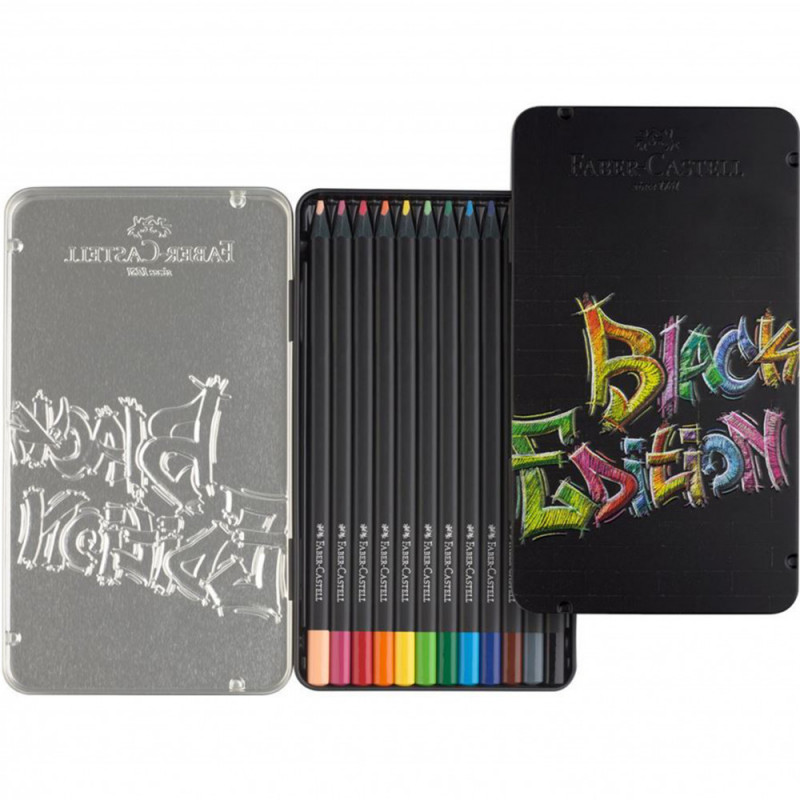 Faber-Castell black edition - set 12 blik