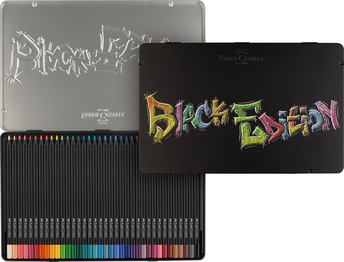 Faber-Castell black edition - set 36 blik