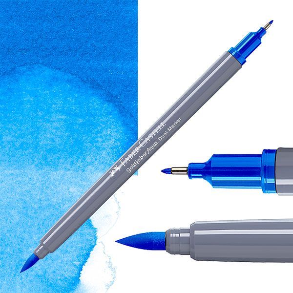 Faber-Castell Goldfaber aqua dual markers - 110 phthalo blue