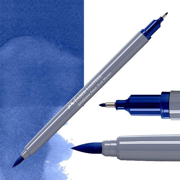 Faber-Castell Goldfaber aqua dual markers - 151 helioblue reddish