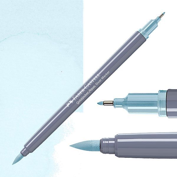 Faber-Castell Goldfaber aqua dual markers - 164 water blue