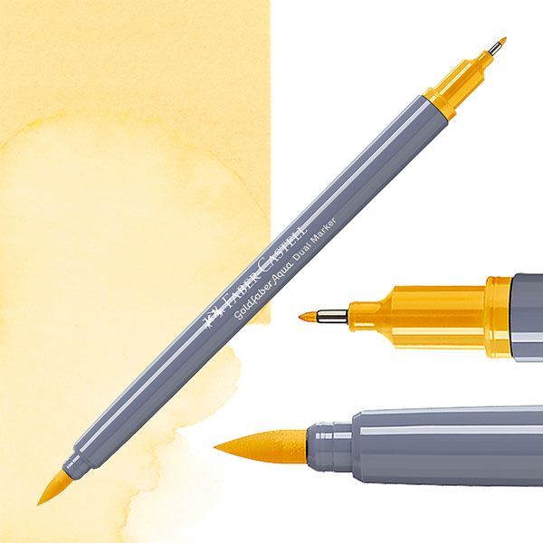 Faber-Castell Goldfaber aqua dual markers - 185 naples yellow
