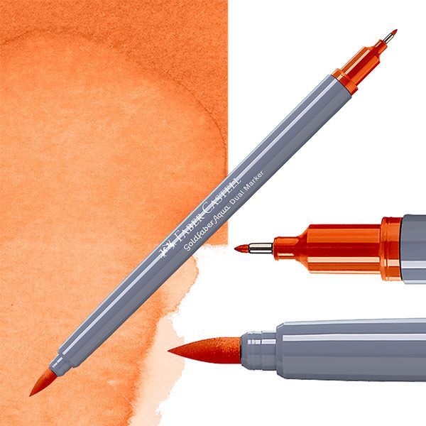 Faber-Castell Goldfaber aqua dual markers - 186 terracotta