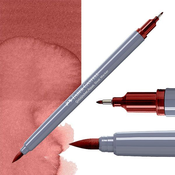 Faber-Castell Goldfaber aqua dual markers - 190 venetian red