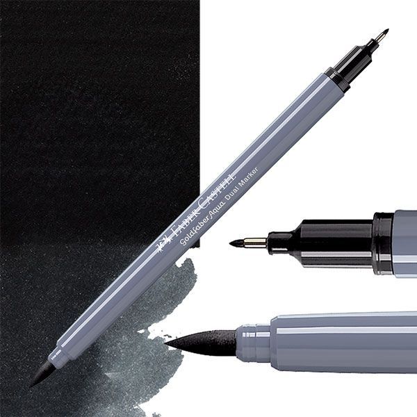 Faber-Castell Goldfaber aqua dual markers - 199 zwart