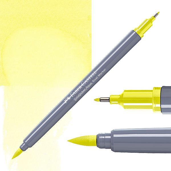 Faber-Castell Goldfaber aqua dual markers - 205 cadmium yellow lemon