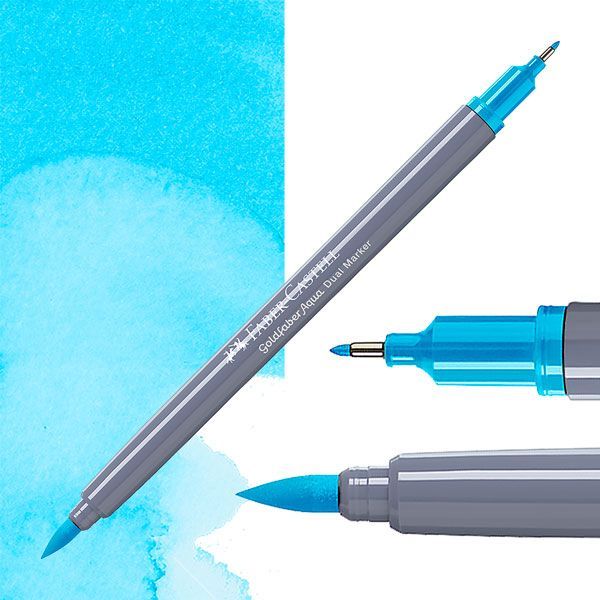 Faber-Castell Goldfaber aqua dual markers - 245 manganese blue