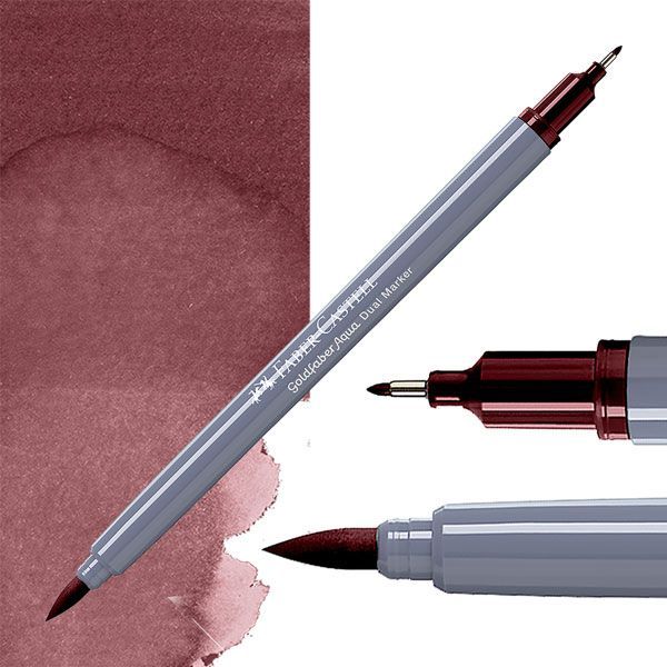 Faber-Castell Goldfaber aqua dual markers - 263 caput mortuum violet