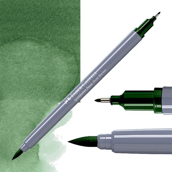 Faber-Castell Goldfaber aqua dual markers - 267 pine green