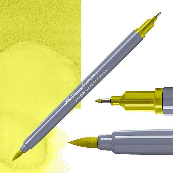 Faber-Castell Goldfaber aqua dual markers - 370 may green yeloowish