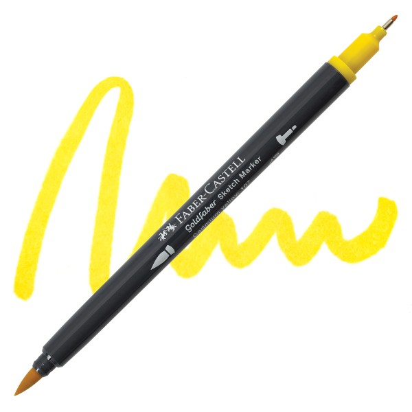 Faber-Castell goldfaber sketch dualmarker - 107 cadmium yellow
