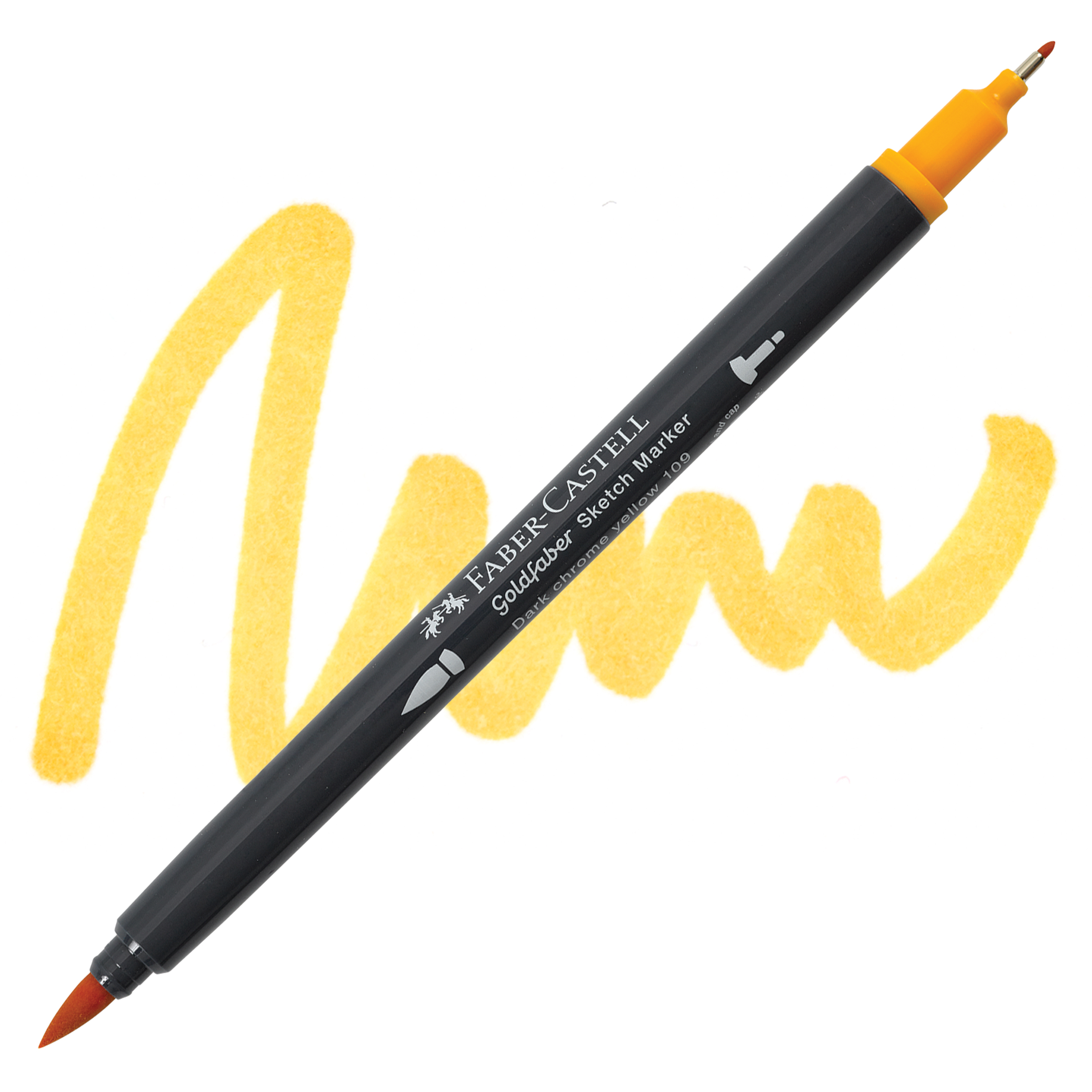 Faber-Castell goldfaber sketch dualmarker - 109 dark chrome yellow