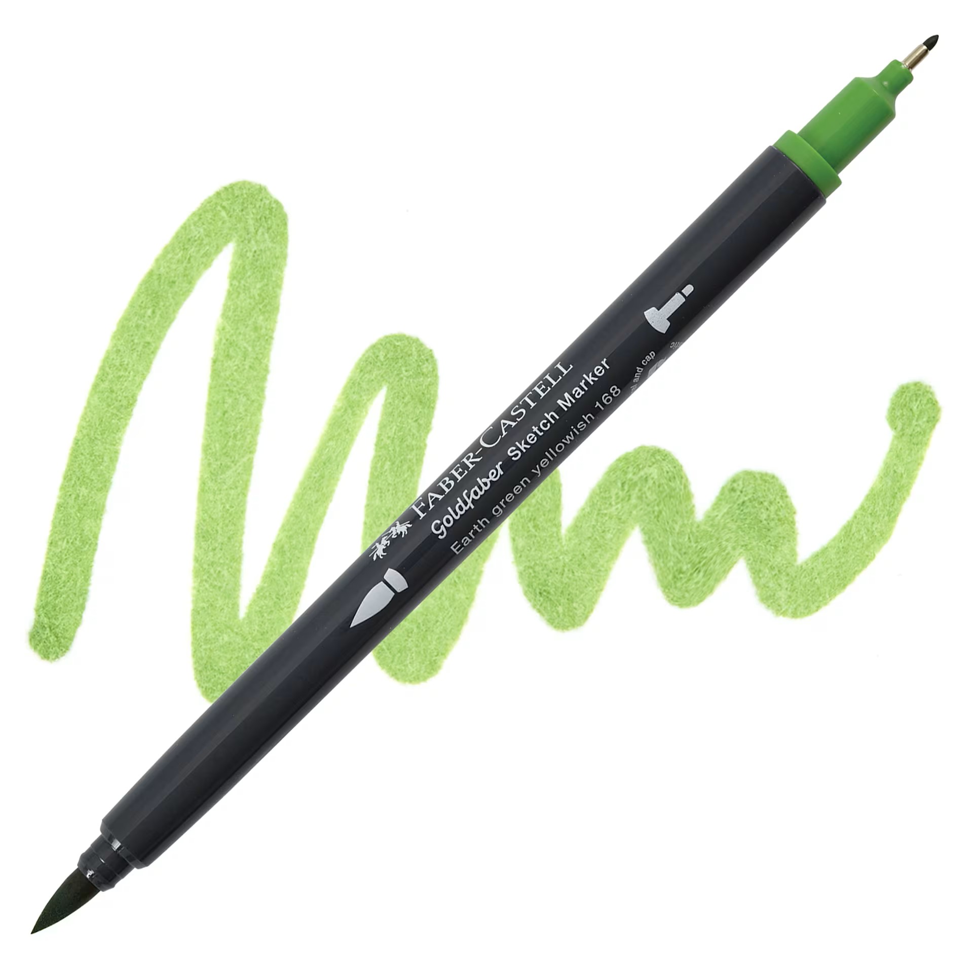 Faber-Castell goldfaber sketch dualmarker - 168 earth green yellowish