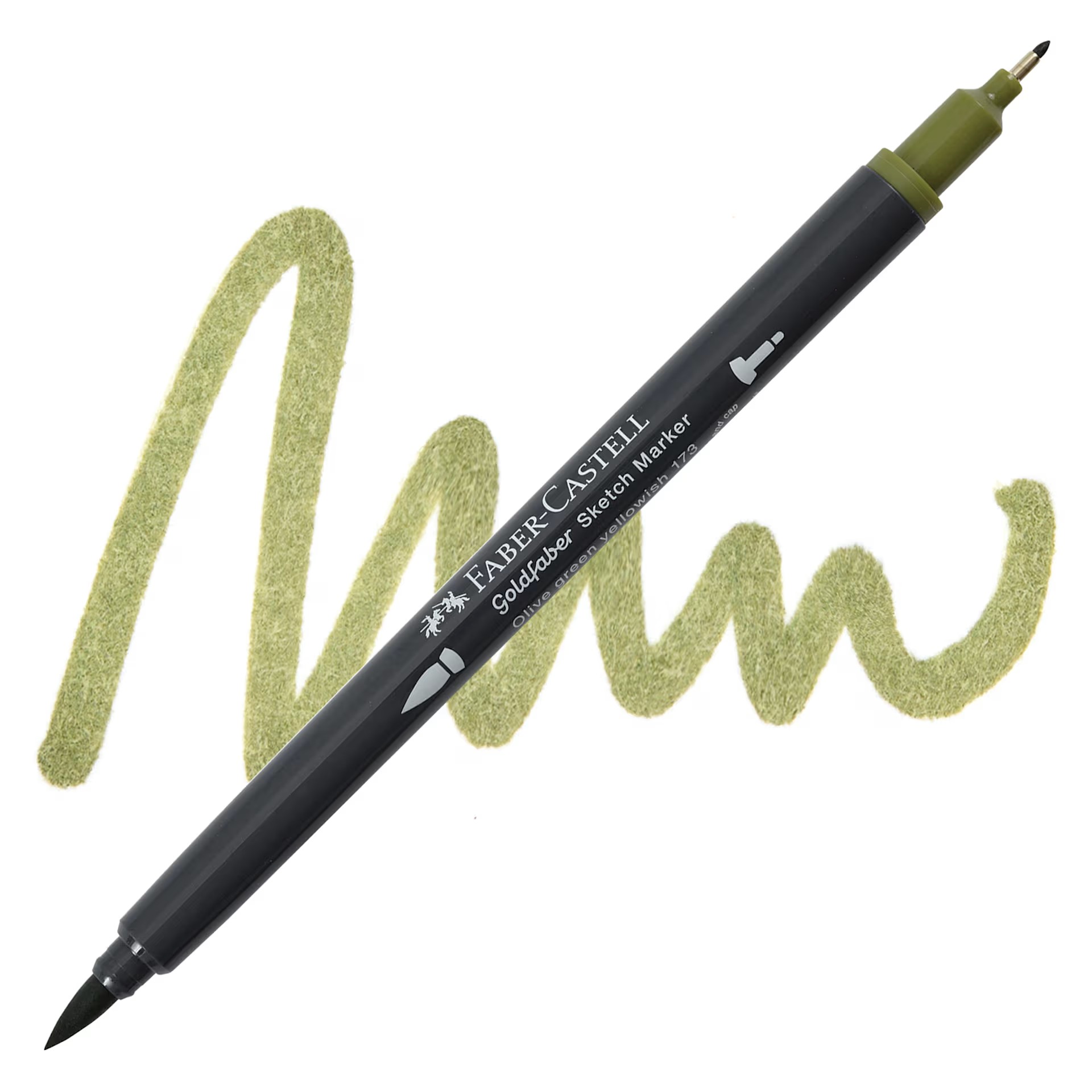 Faber-Castell goldfaber sketch dualmarker - 173 olive green yellowish